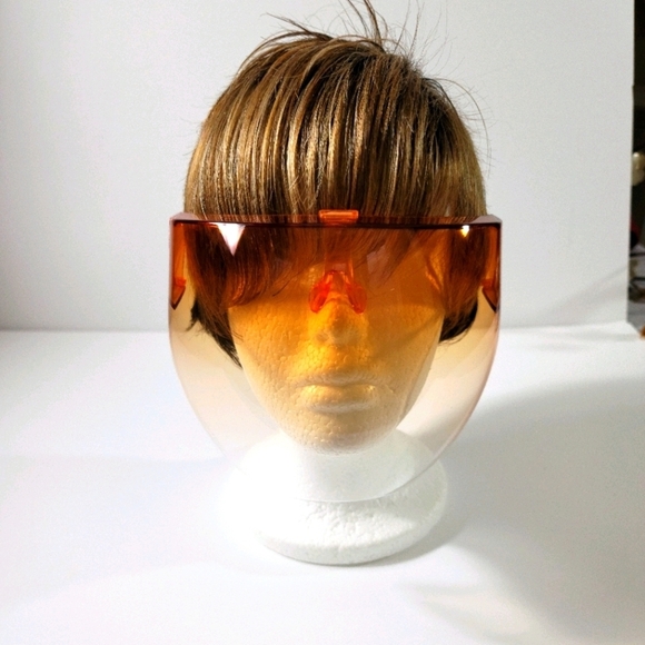 Face shield/mask tinted! ORANGE OMBRE - Picture 1 of 15